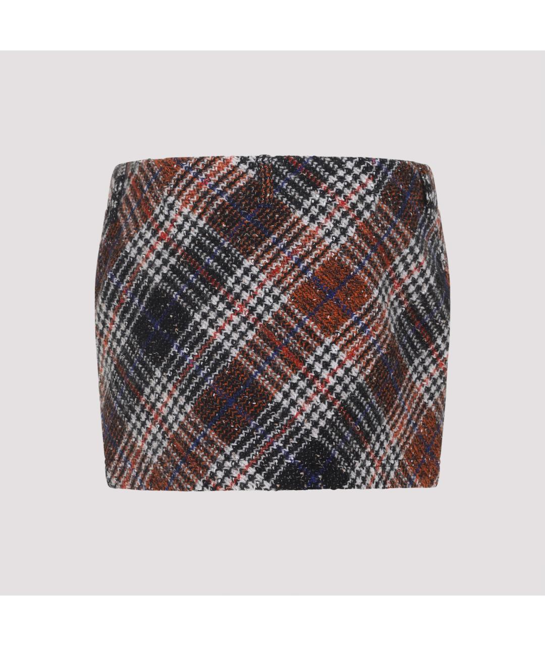 MISSONI Мульти шерстяная юбка мини, фото 3