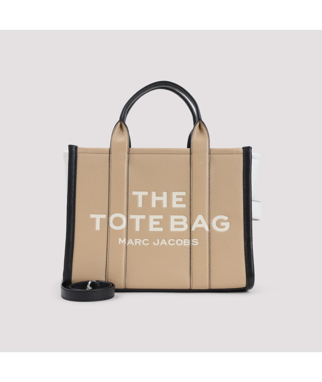 MARC JACOBS Бежевая кожаная сумка тоут, фото 2