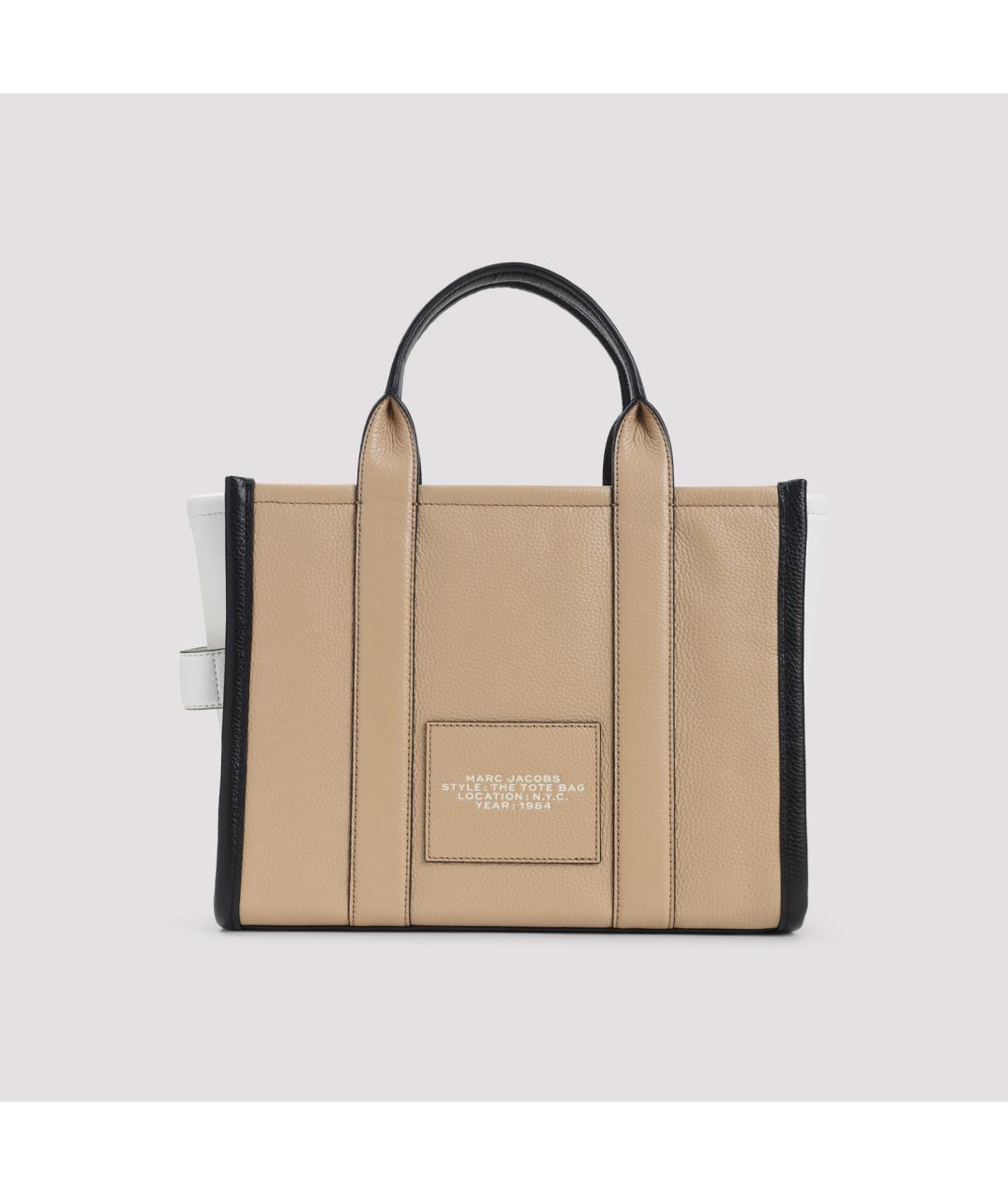 MARC JACOBS Бежевая кожаная сумка тоут, фото 3