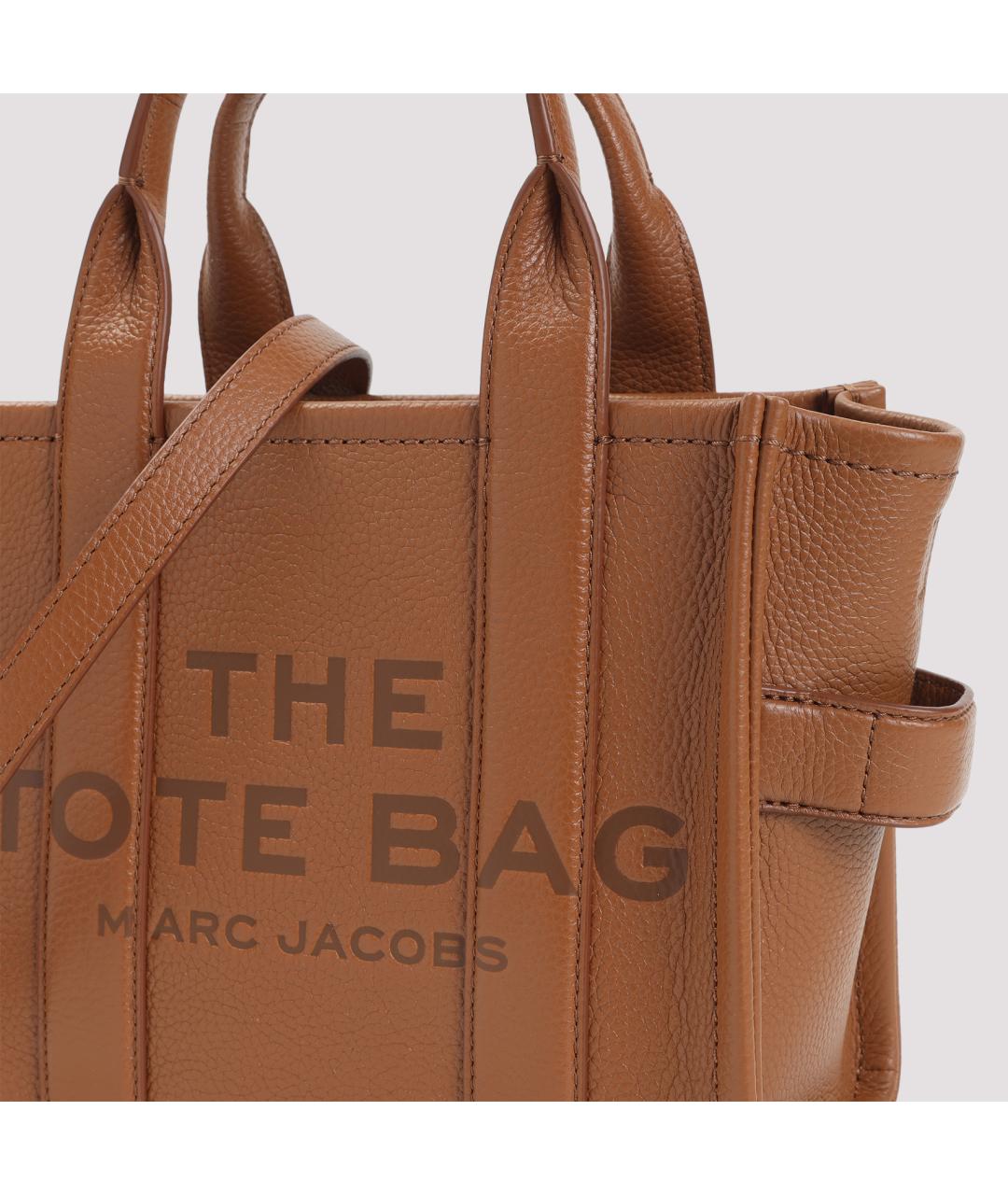 MARC JACOBS Бежевая кожаная сумка тоут, фото 4