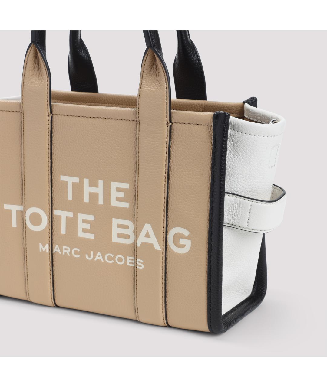 MARC JACOBS Бежевая кожаная сумка тоут, фото 4