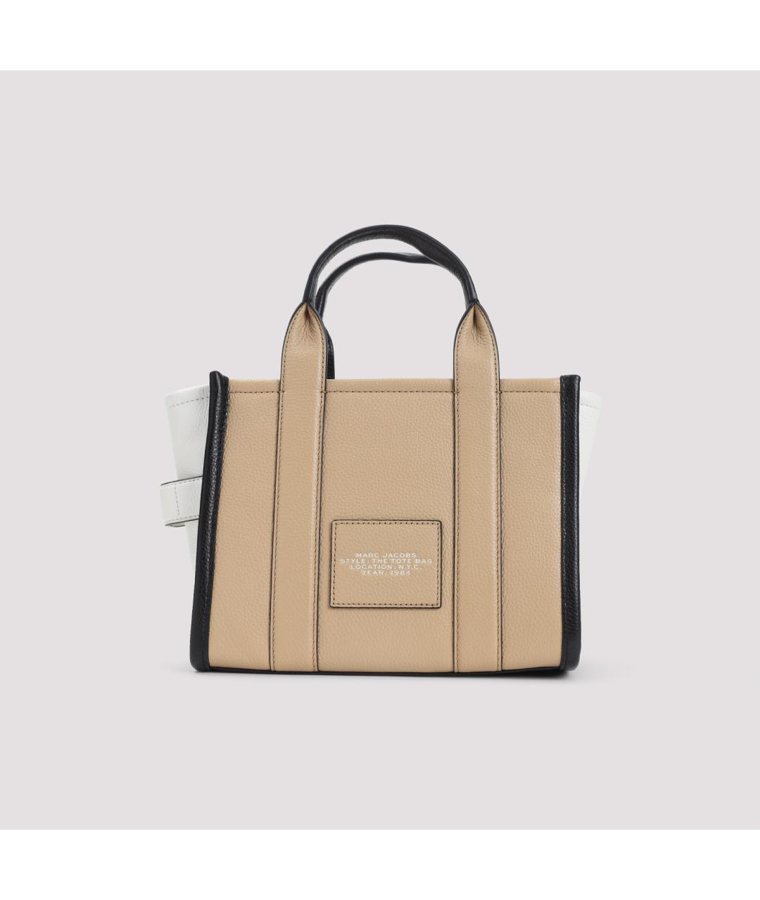 MARC JACOBS Бежевая кожаная сумка тоут, фото 3