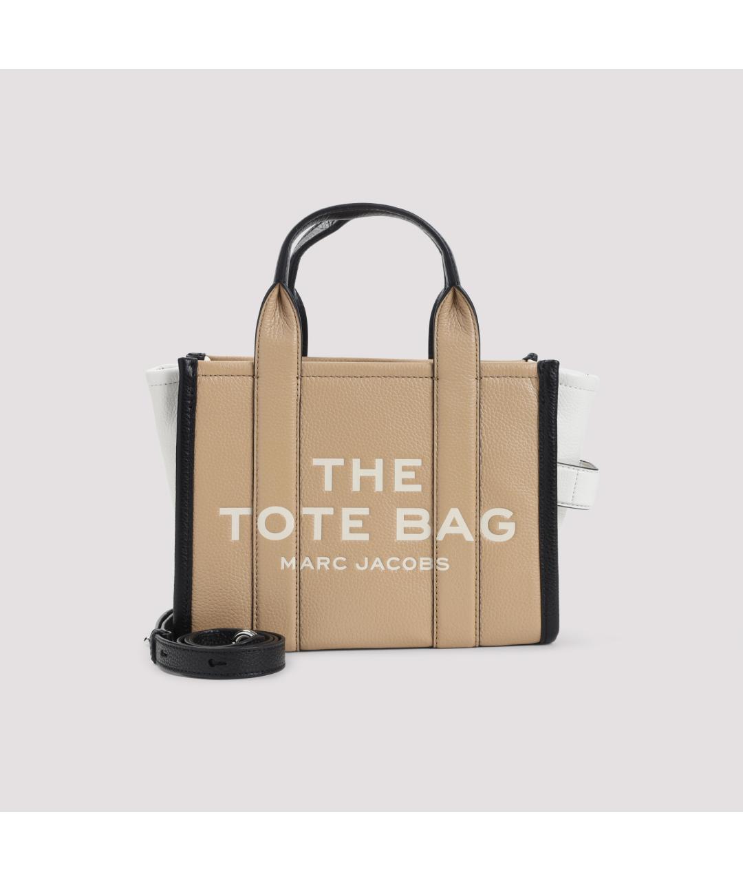 MARC JACOBS Бежевая кожаная сумка тоут, фото 2