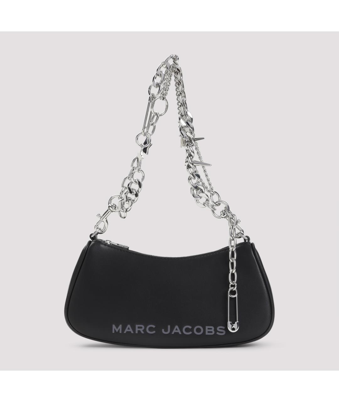 MARC JACOBS Черная кожаная сумка через плечо, фото 2