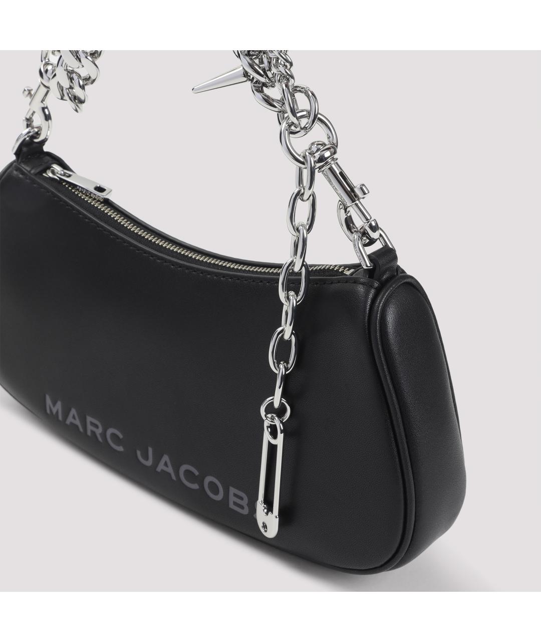 MARC JACOBS Черная кожаная сумка через плечо, фото 4