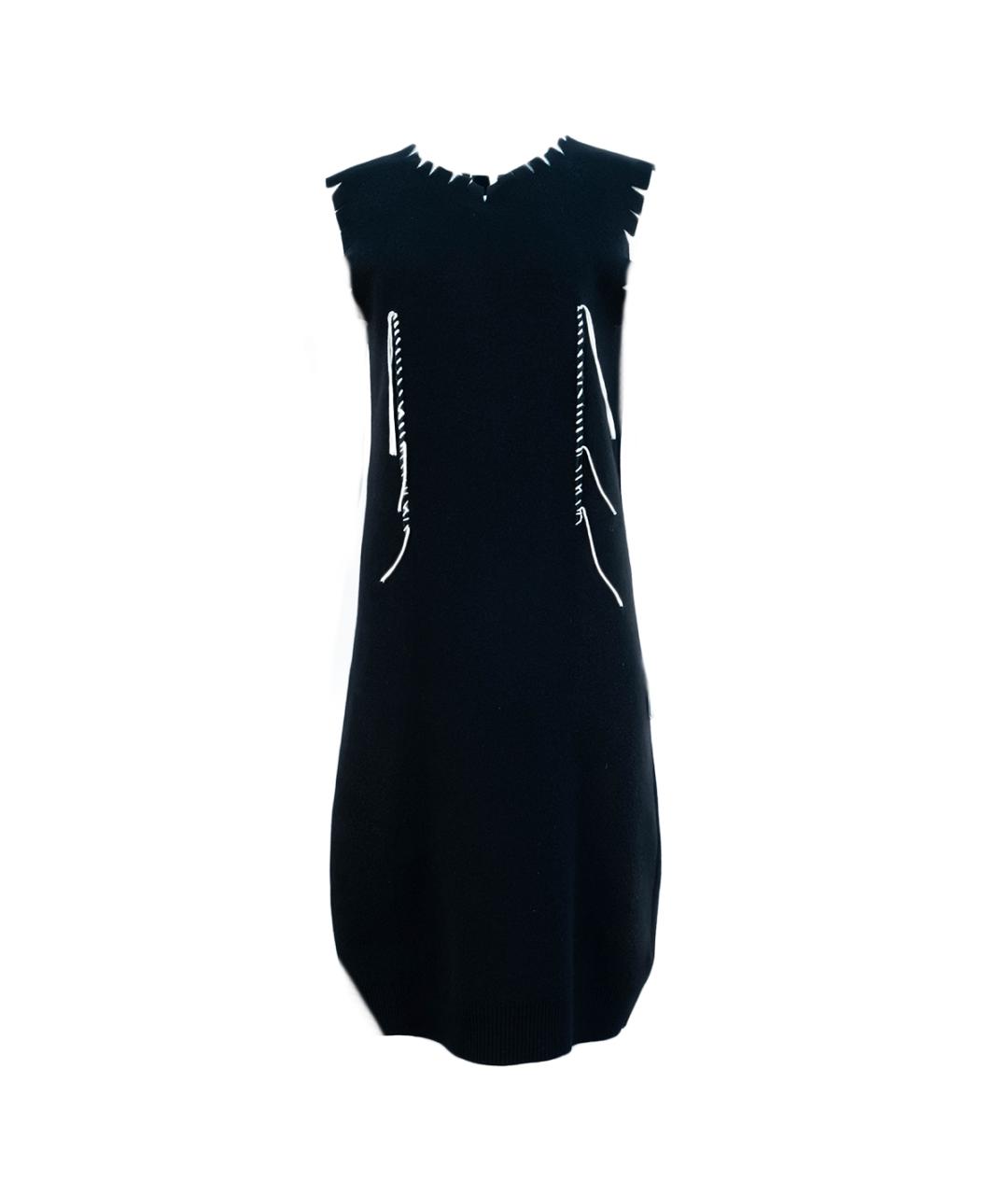 MAISON MARGIELA Черное шерстяное повседневное платье, фото 1