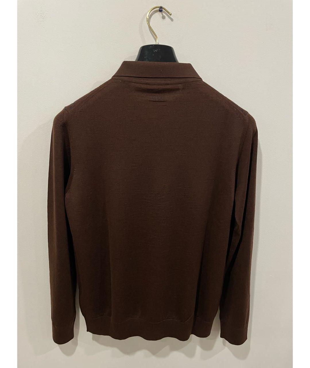 ZILLI Коричневый шерстяной джемпер / свитер, фото 2