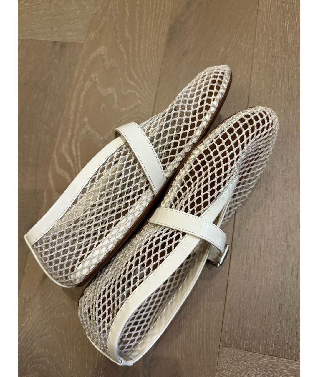 ALAIA Белые текстильные балетки, фото 6