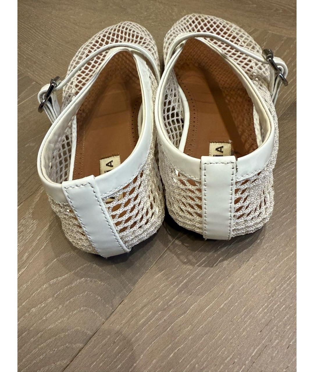 ALAIA Белые текстильные балетки, фото 4