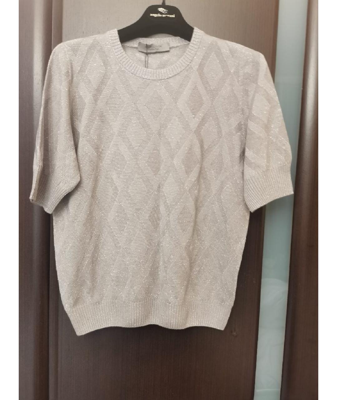 D.EXTERIOR Серебрянный вискозный джемпер / свитер, фото 5