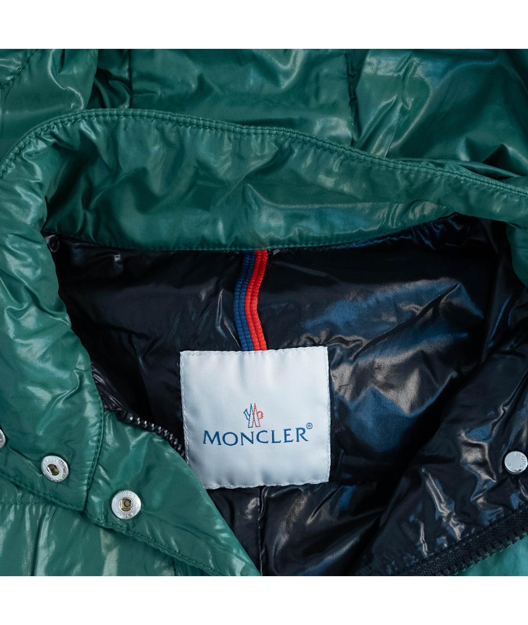 MONCLER Зеленая полиамидовая куртка, фото 3