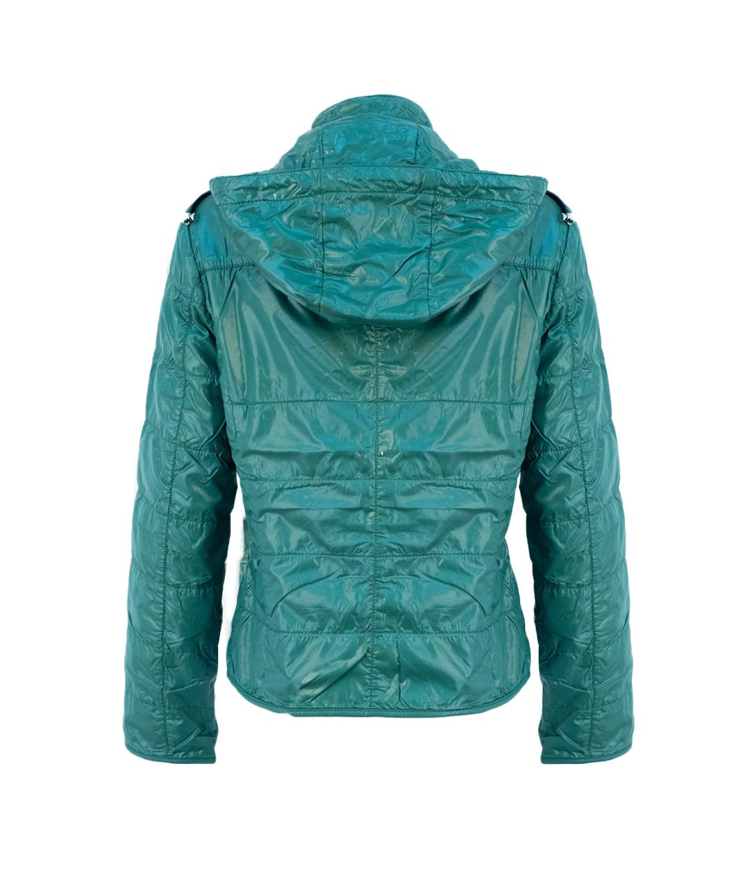 MONCLER Зеленая полиамидовая куртка, фото 2