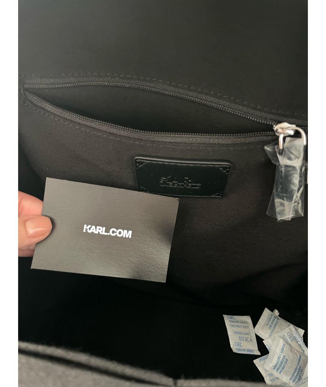 KARL LAGERFELD Черный рюкзак, фото 5
