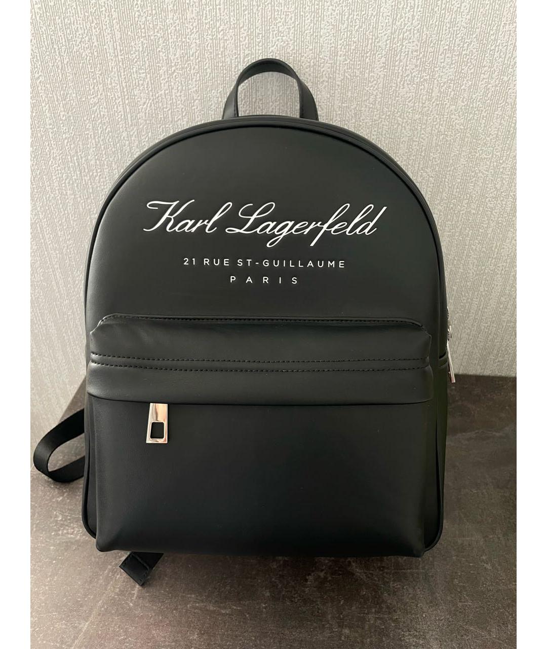 KARL LAGERFELD Черный рюкзак, фото 6