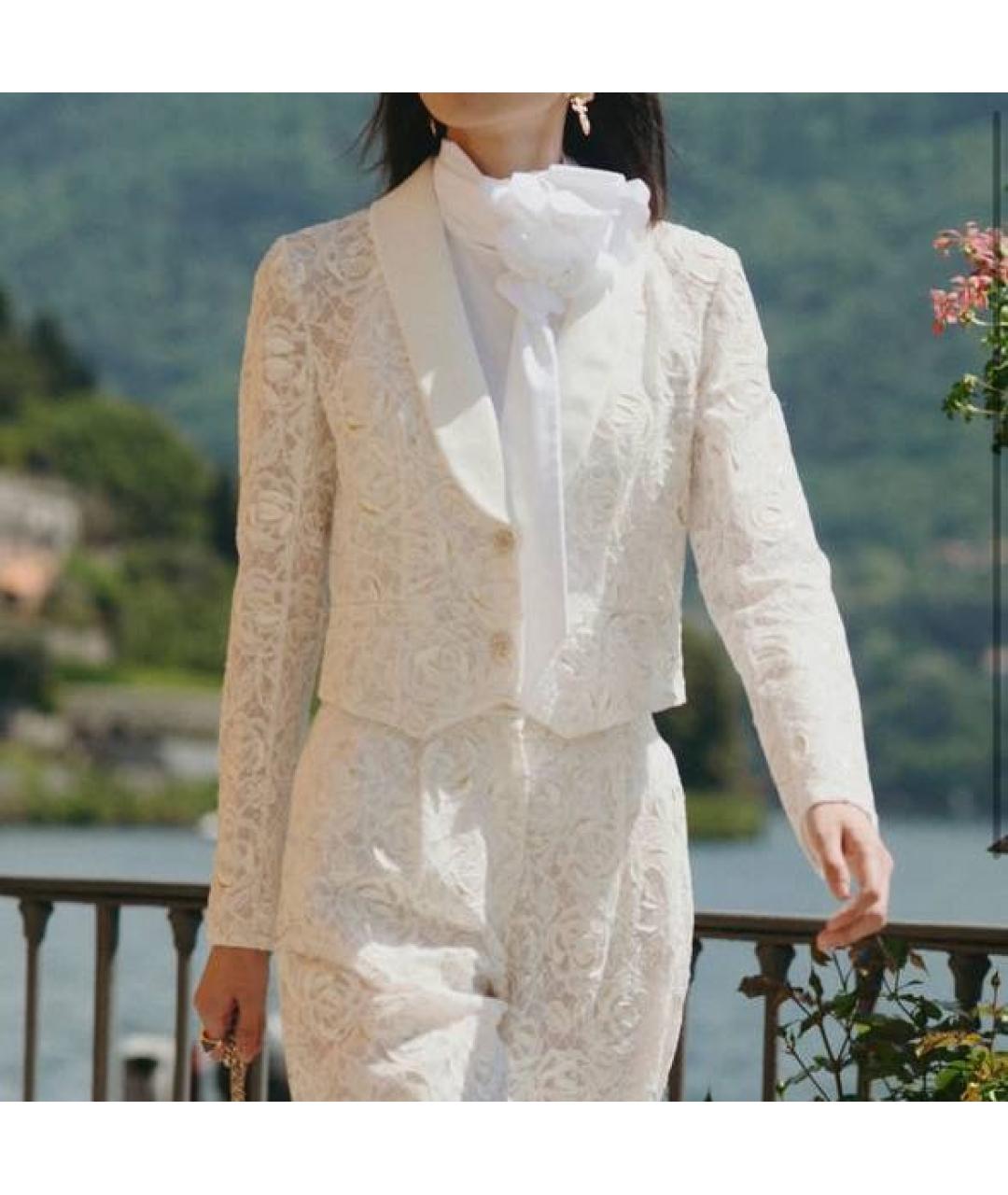 CHANEL Бежевый хлопковый жакет/пиджак, фото 5