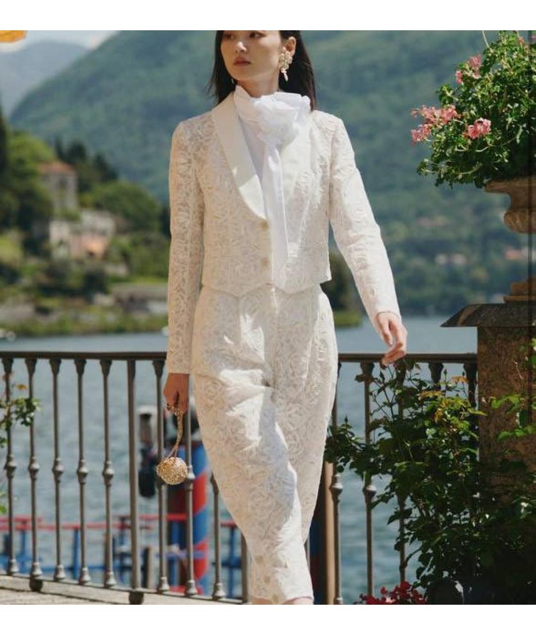 CHANEL Бежевый хлопковый жакет/пиджак, фото 4