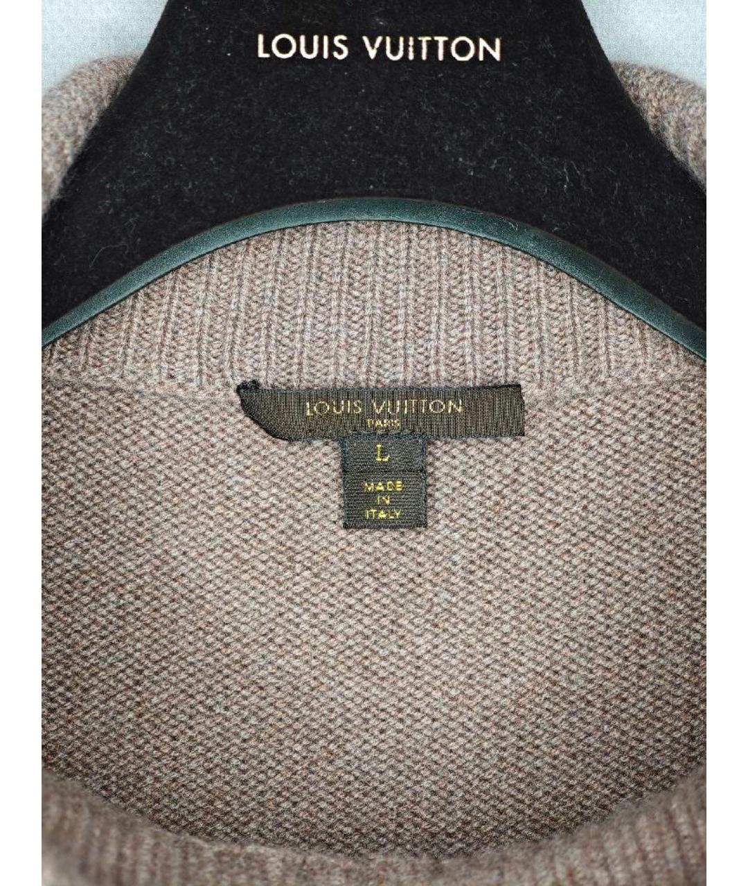 LOUIS VUITTON Бежевый кашемировый джемпер / свитер, фото 3