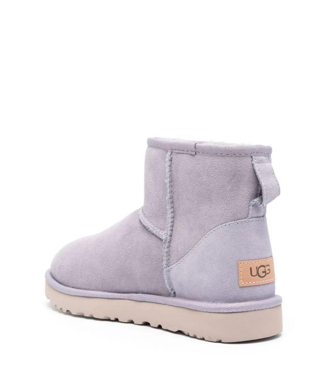 UGG AUSTRALIA Фиолетовые замшевые полусапоги, фото 5