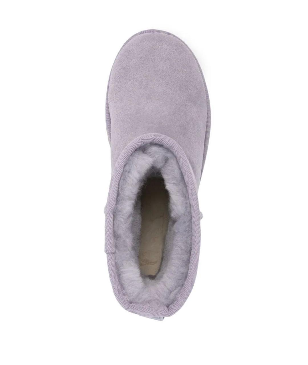 UGG AUSTRALIA Фиолетовые замшевые полусапоги, фото 3