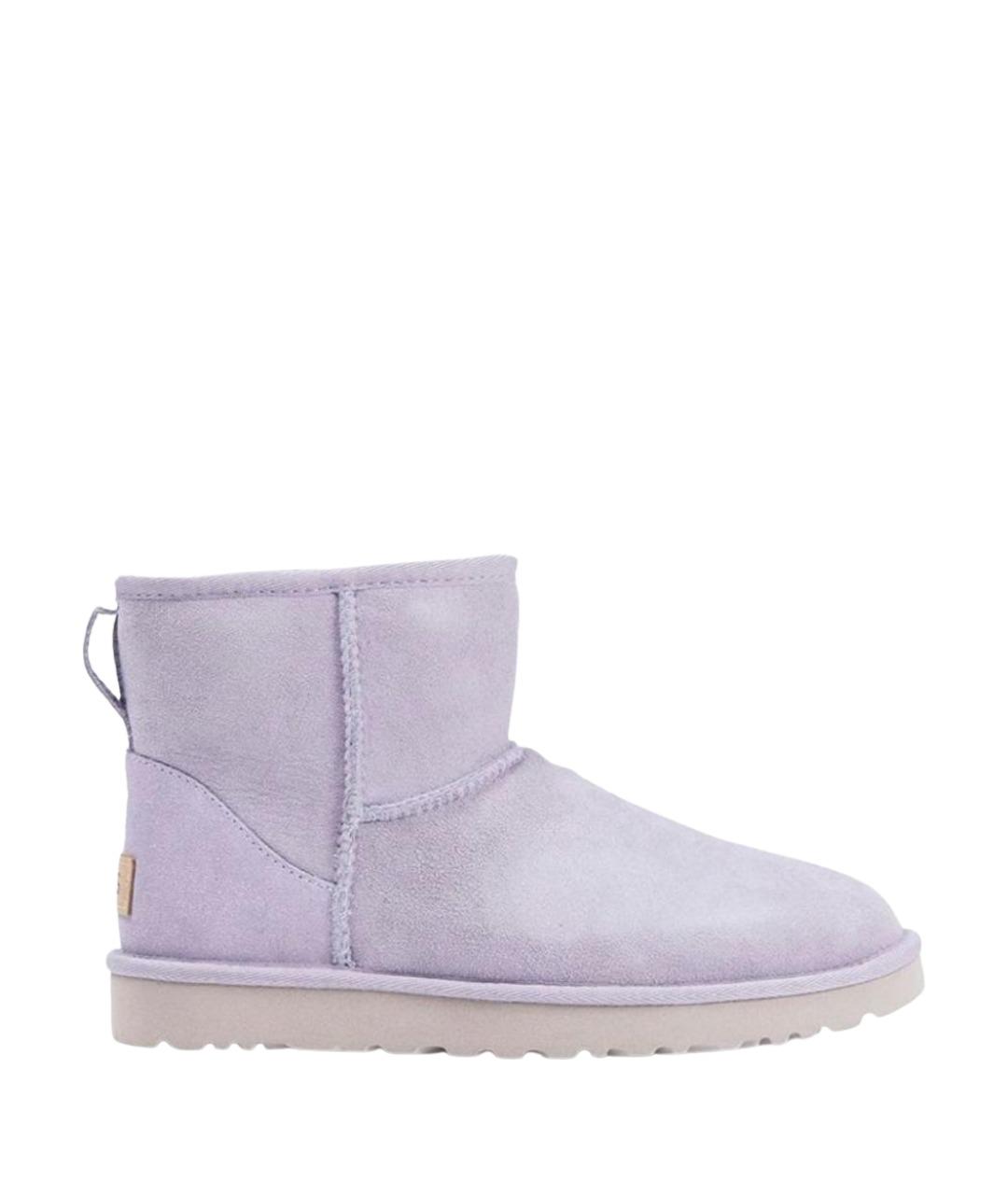 UGG AUSTRALIA Фиолетовые замшевые полусапоги, фото 1