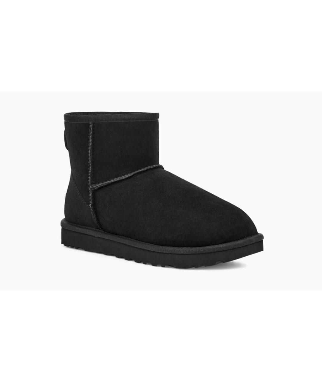 UGG AUSTRALIA Черные замшевые полусапоги, фото 2