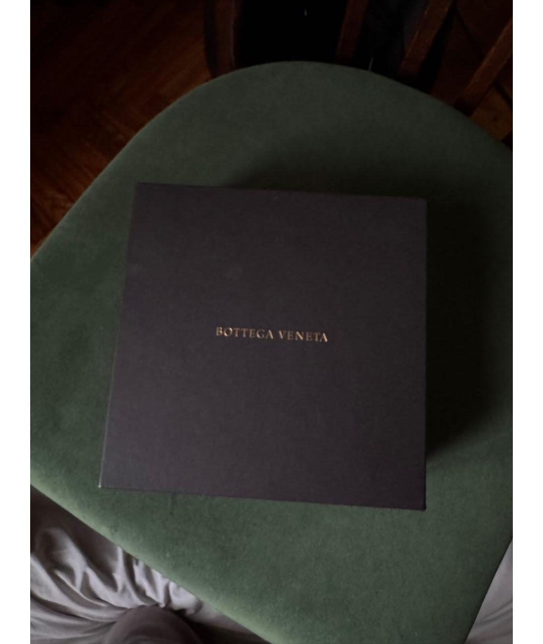 BOTTEGA VENETA Темно-синий кожаный ремень, фото 4