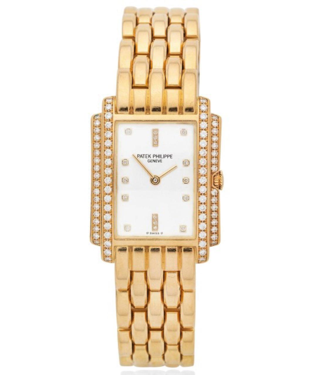 PATEK PHILIPPE Белые часы из желтого золота, фото 1