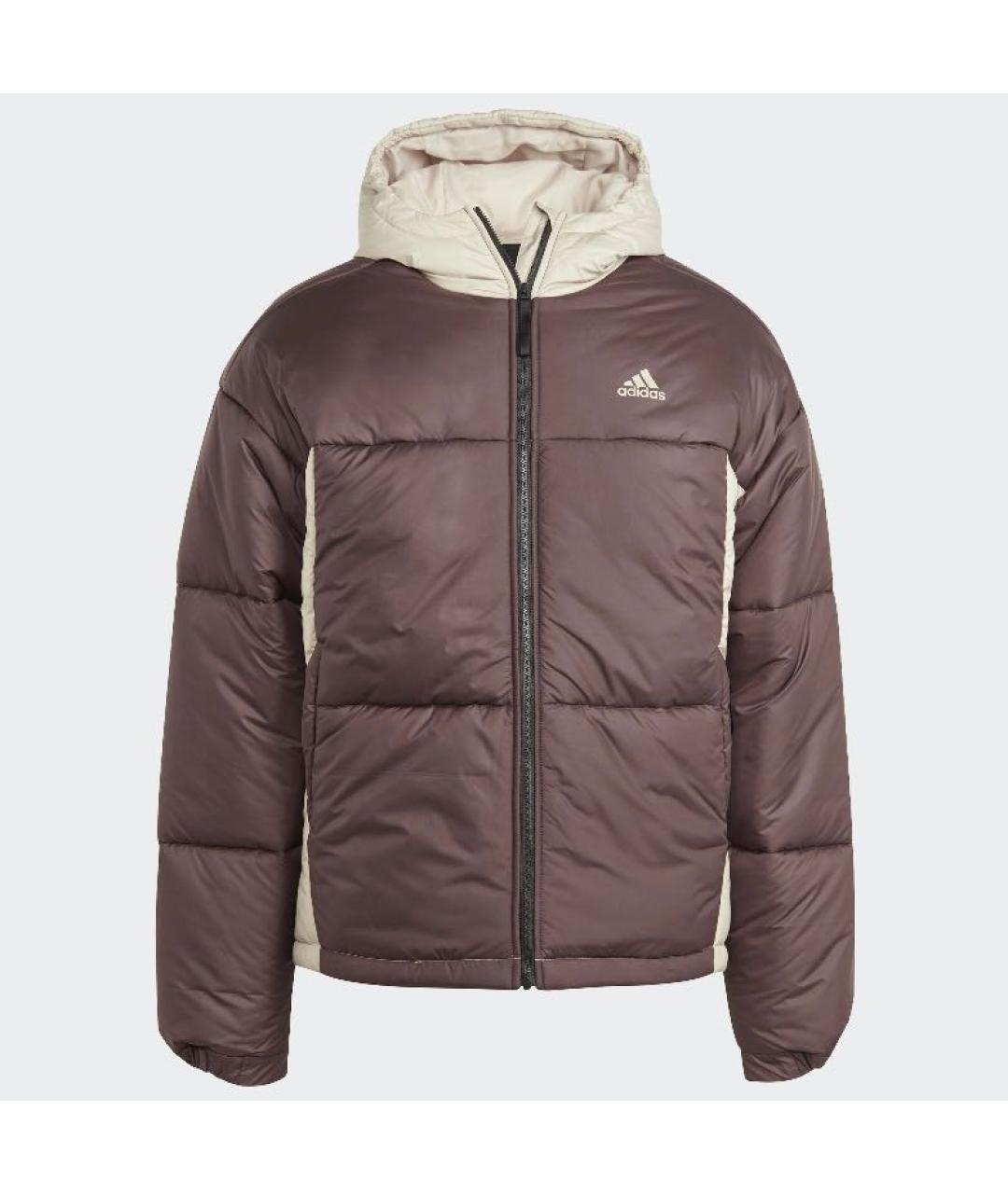 ADIDAS Бордовая полиэстеровая куртка, фото 6