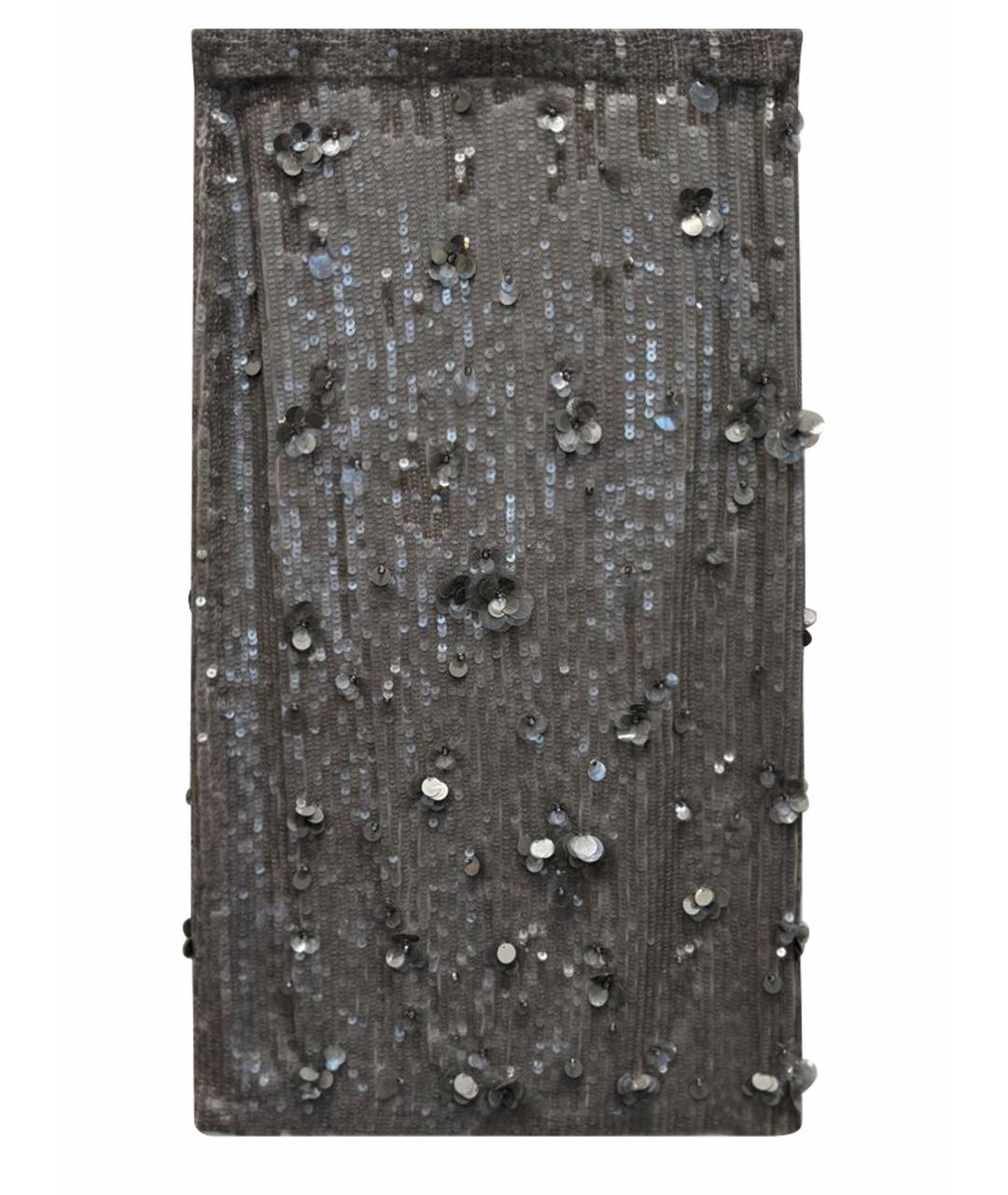 P.A.R.O.S.H. Серая полиэстеровая юбка миди, фото 1