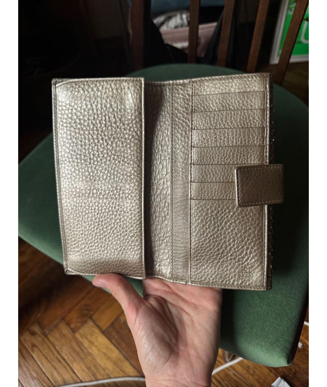 GUCCI Золотой кошелек из экзотической кожи, фото 4