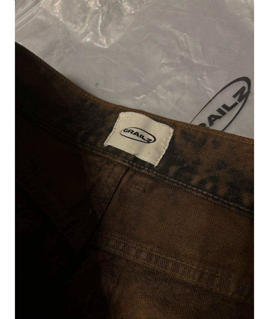 GRAILZ PROJECT G/R Коричневые хлопковые джинсы, фото 6