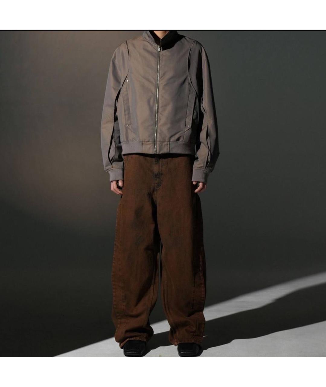 GRAILZ PROJECT G/R Коричневые хлопковые джинсы, фото 7