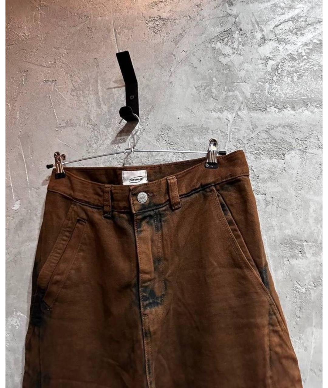 GRAILZ PROJECT G/R Коричневые хлопковые джинсы, фото 3