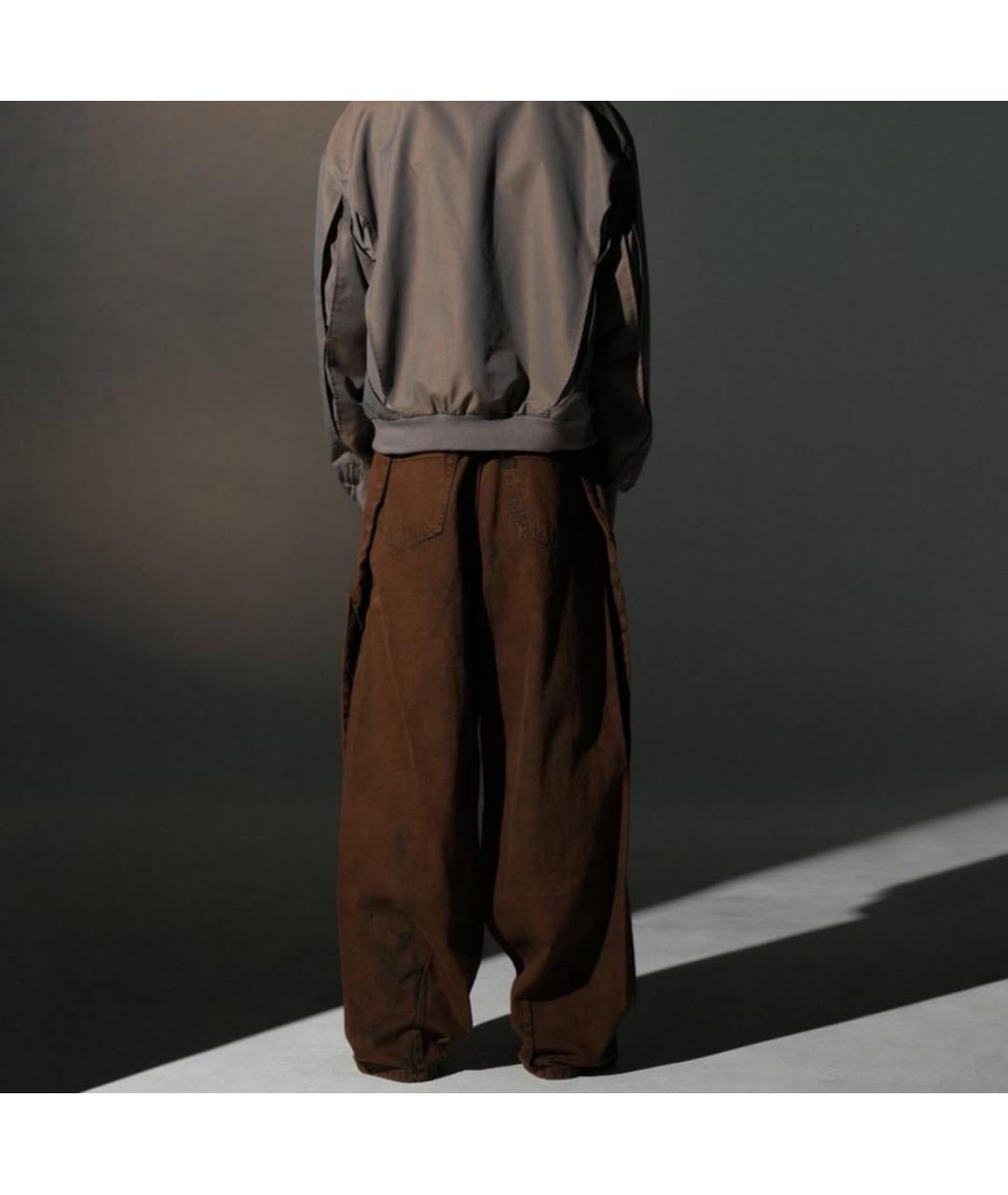 GRAILZ PROJECT G/R Коричневые хлопковые джинсы, фото 8