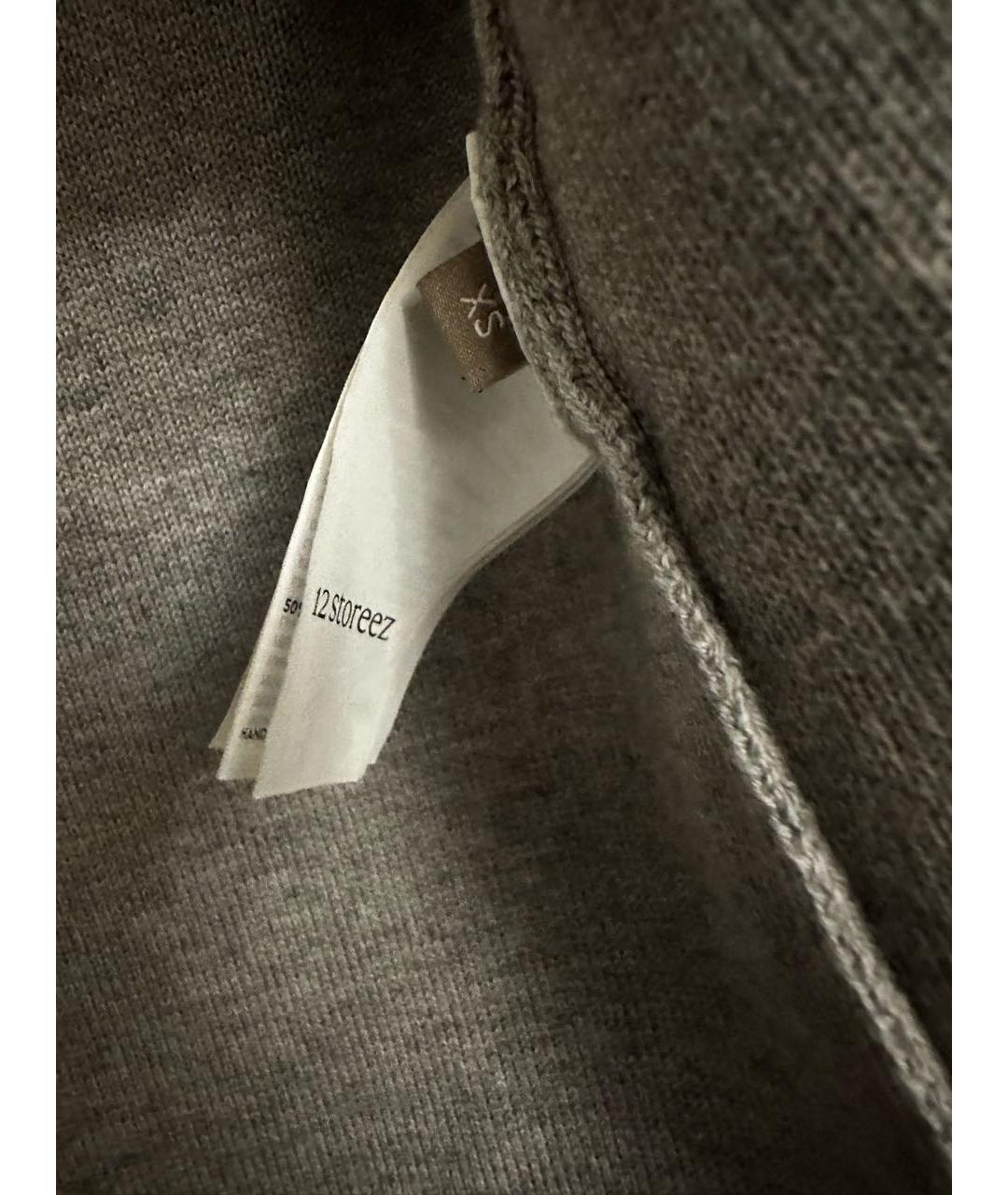 12 STOREEZ Серый шерстяной жакет/пиджак, фото 4