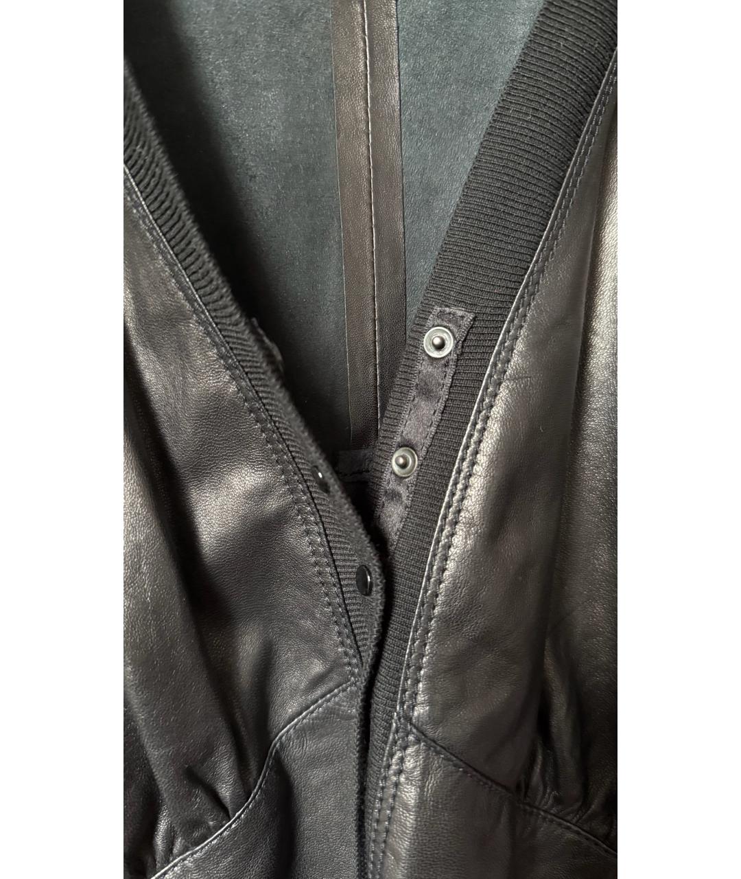 PRADA Черная кожаная блузы, фото 3