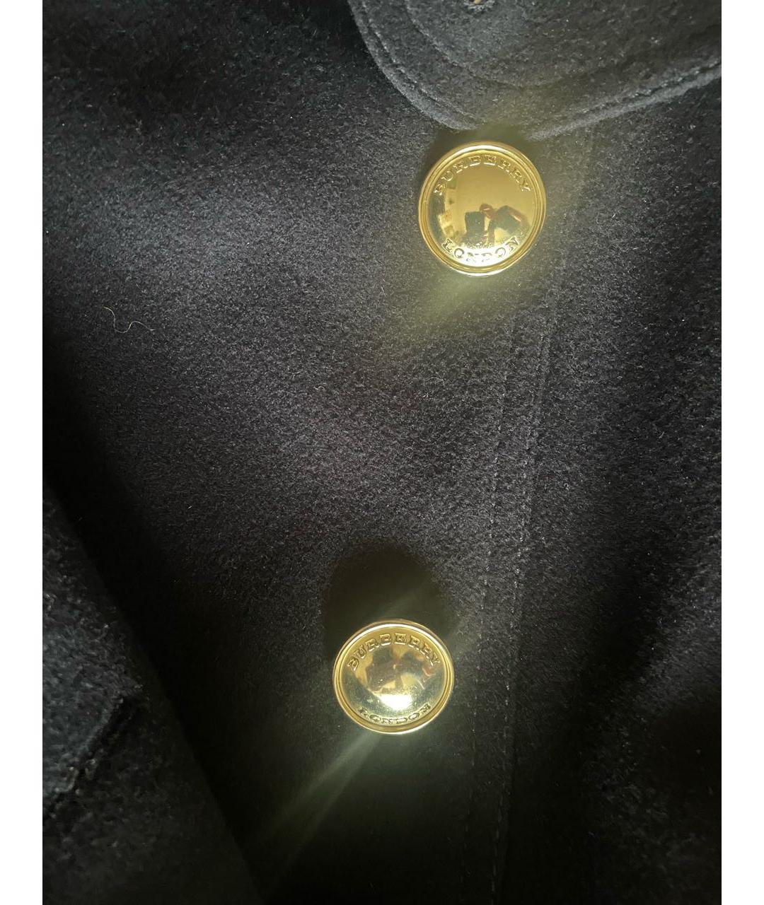 BURBERRY Темно-синее кашемировое пальто, фото 5