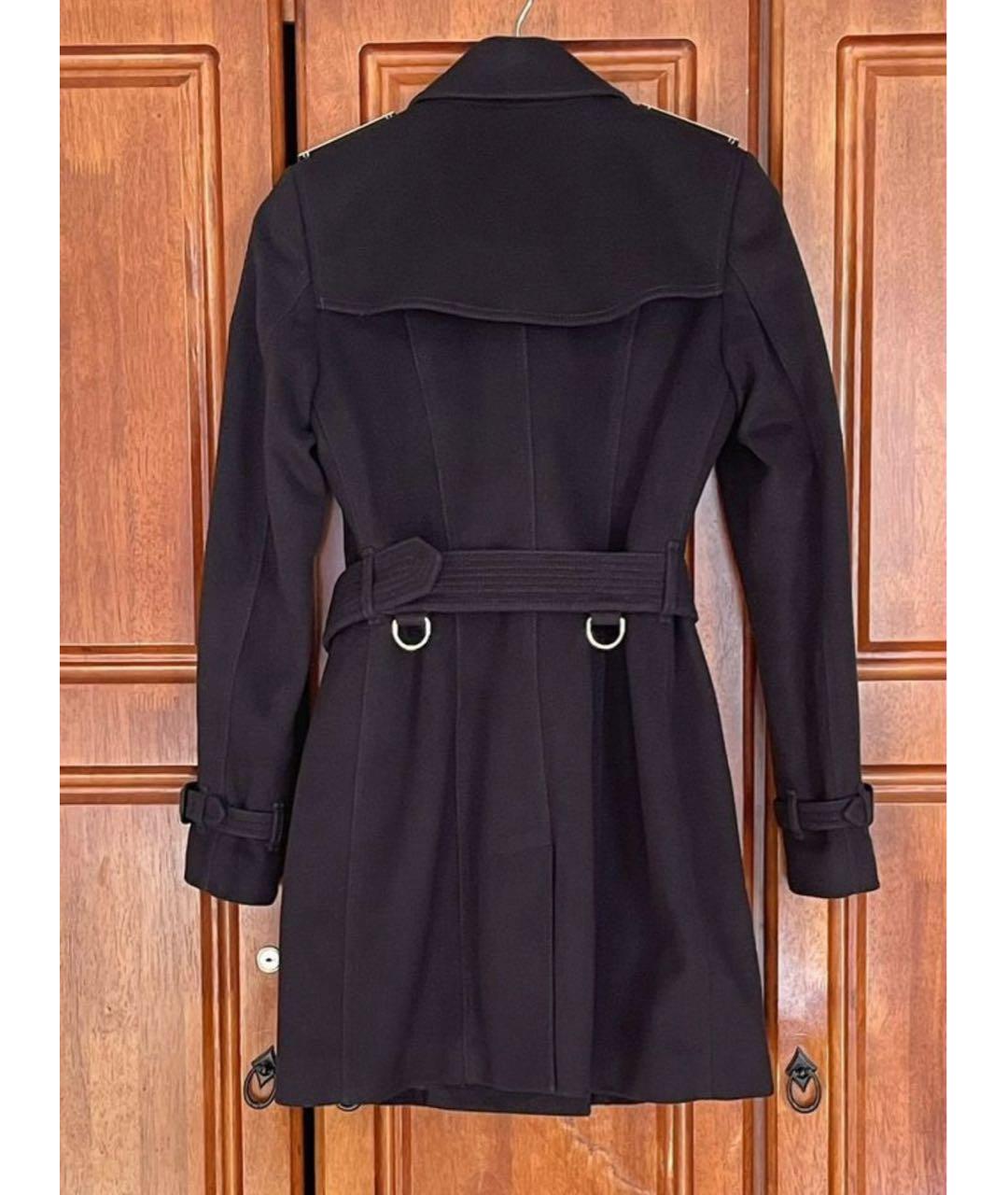 BURBERRY Темно-синее кашемировое пальто, фото 2