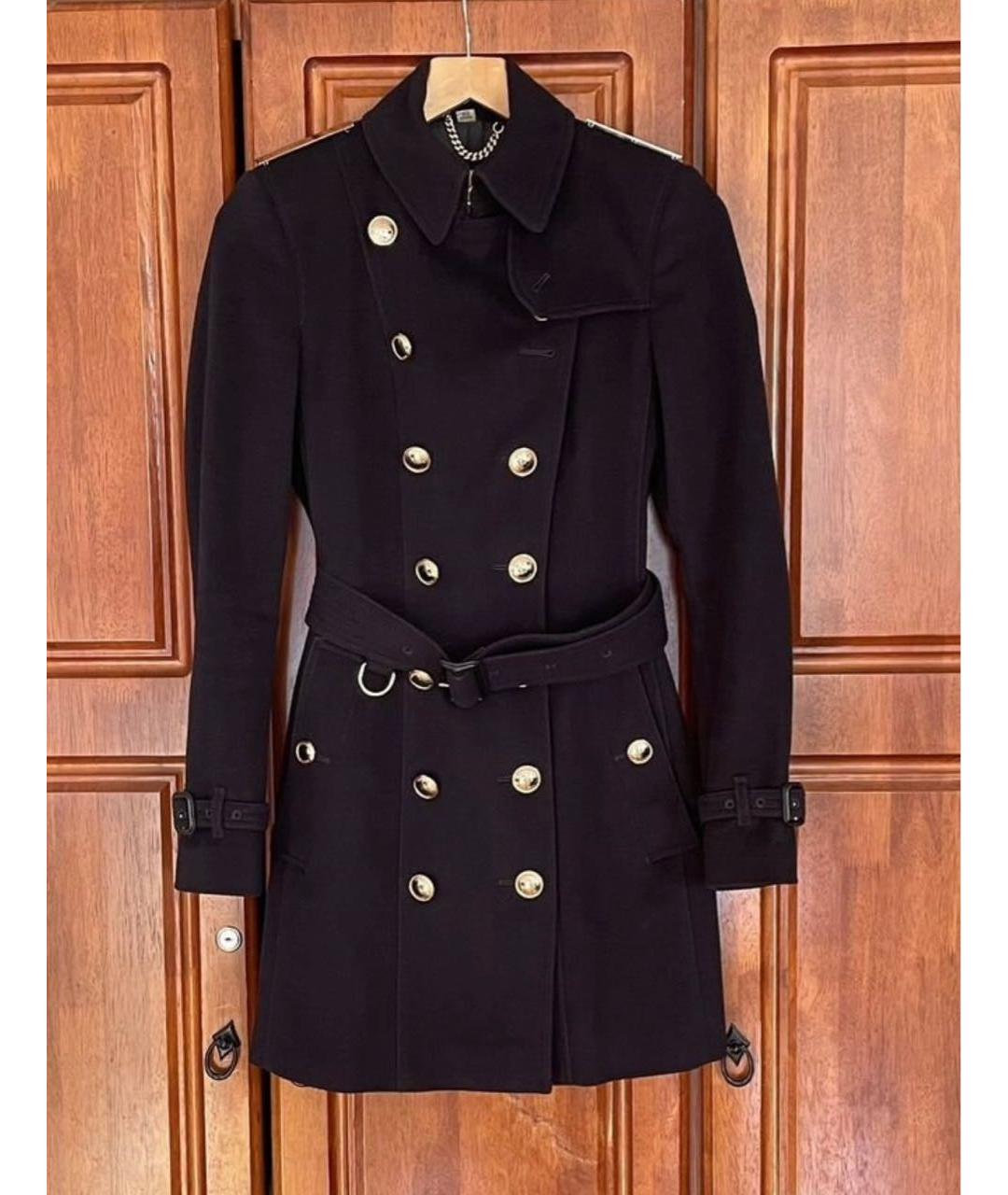 BURBERRY Темно-синее кашемировое пальто, фото 9