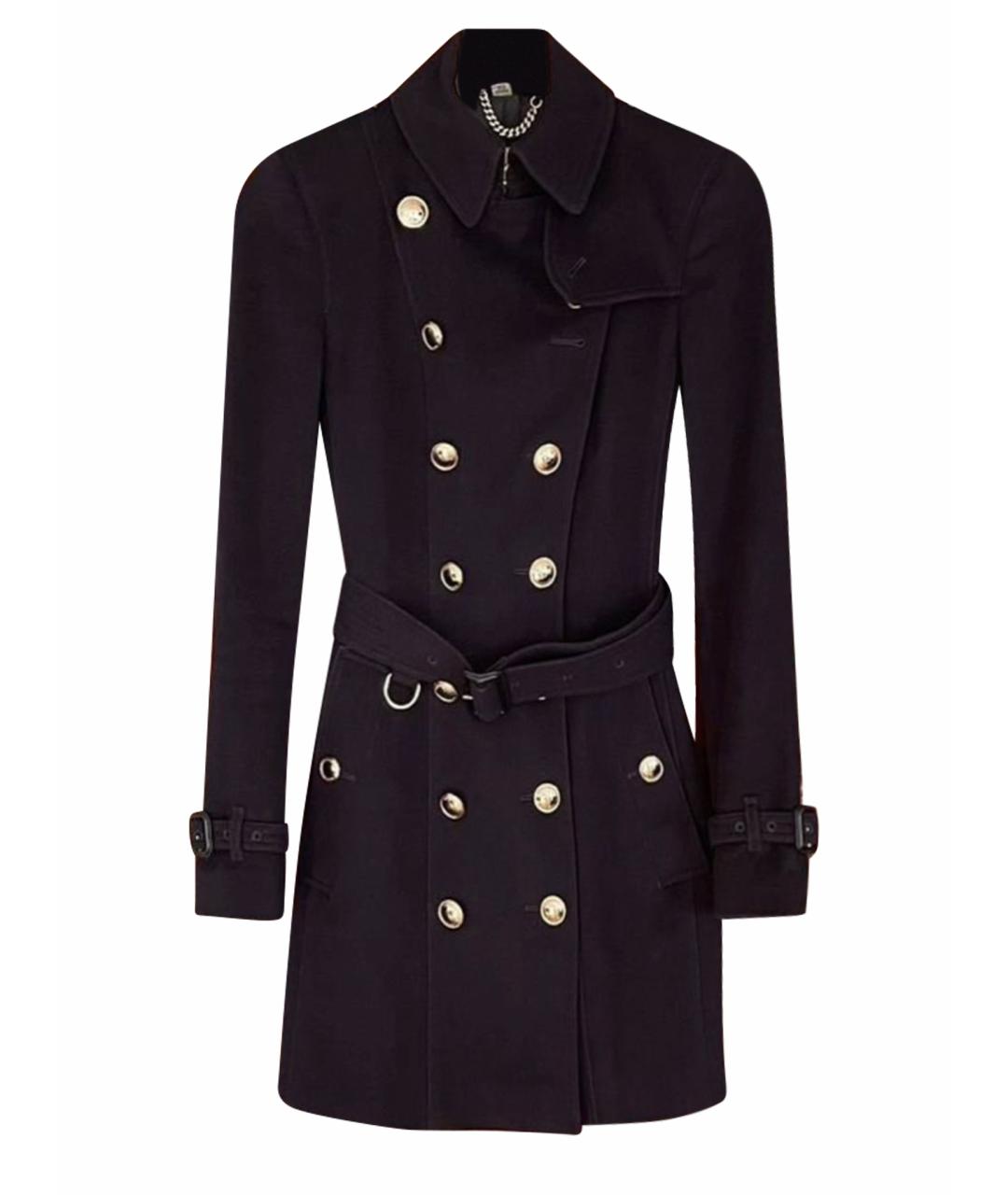 BURBERRY Темно-синее кашемировое пальто, фото 1