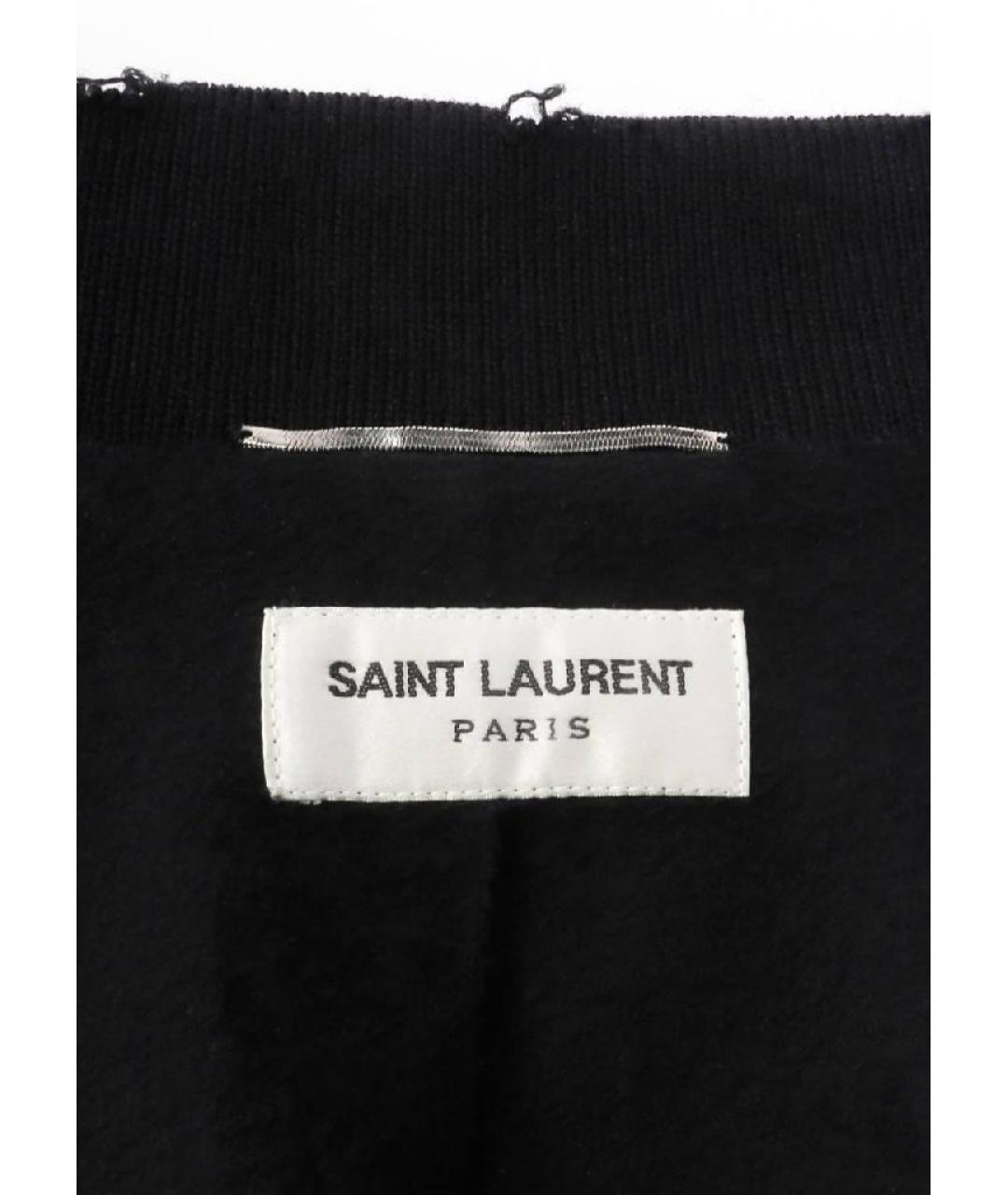 SAINT LAURENT Черная вискозная куртка, фото 7