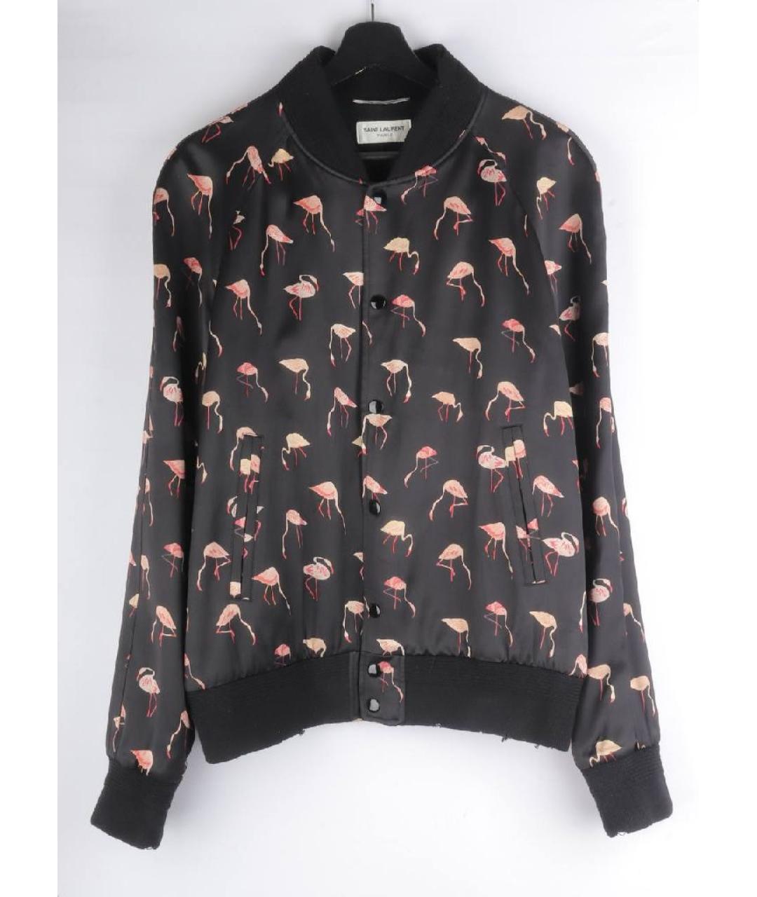 SAINT LAURENT Черная вискозная куртка, фото 10