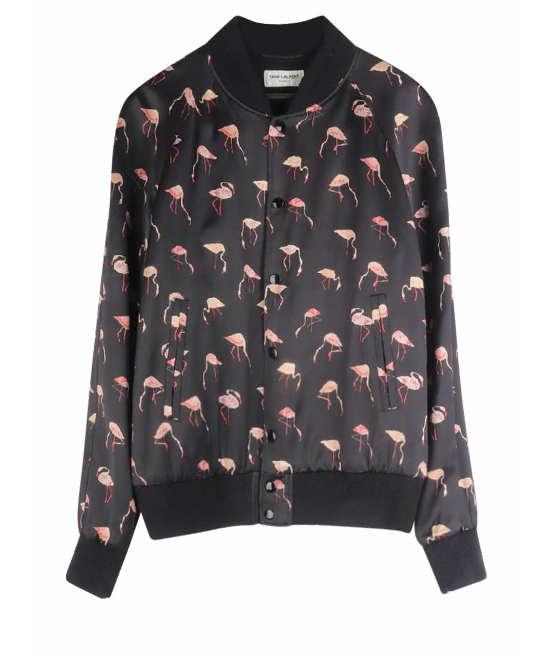 SAINT LAURENT Черная вискозная куртка, фото 1