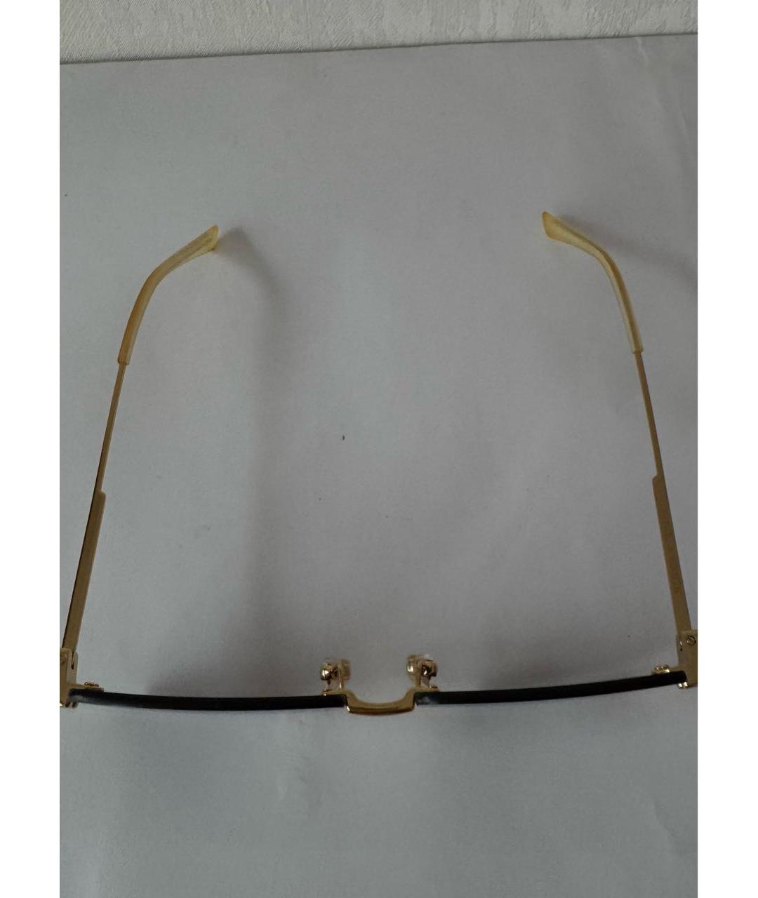 BOTTEGA VENETA Коричневые металлические солнцезащитные очки, фото 4