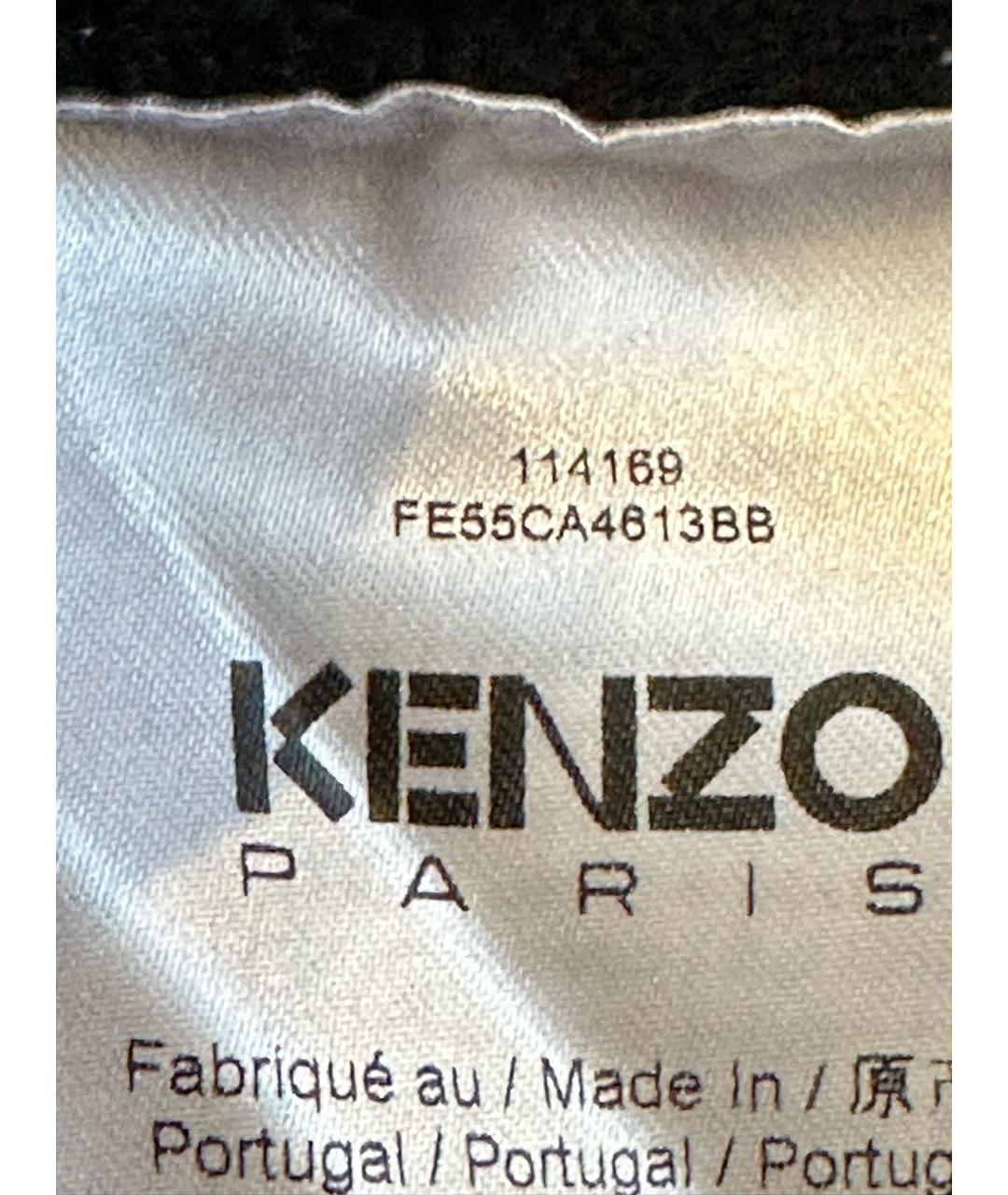 KENZO Черный шерстяной кардиган, фото 6