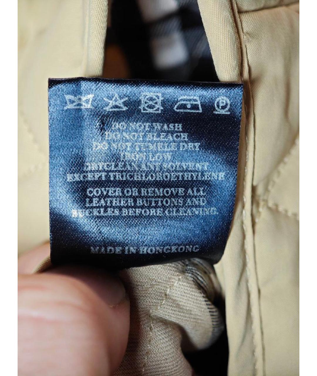 BURBERRY Бежевая хлопковая куртка, фото 8