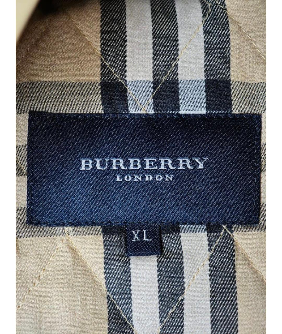 BURBERRY Бежевая хлопковая куртка, фото 6