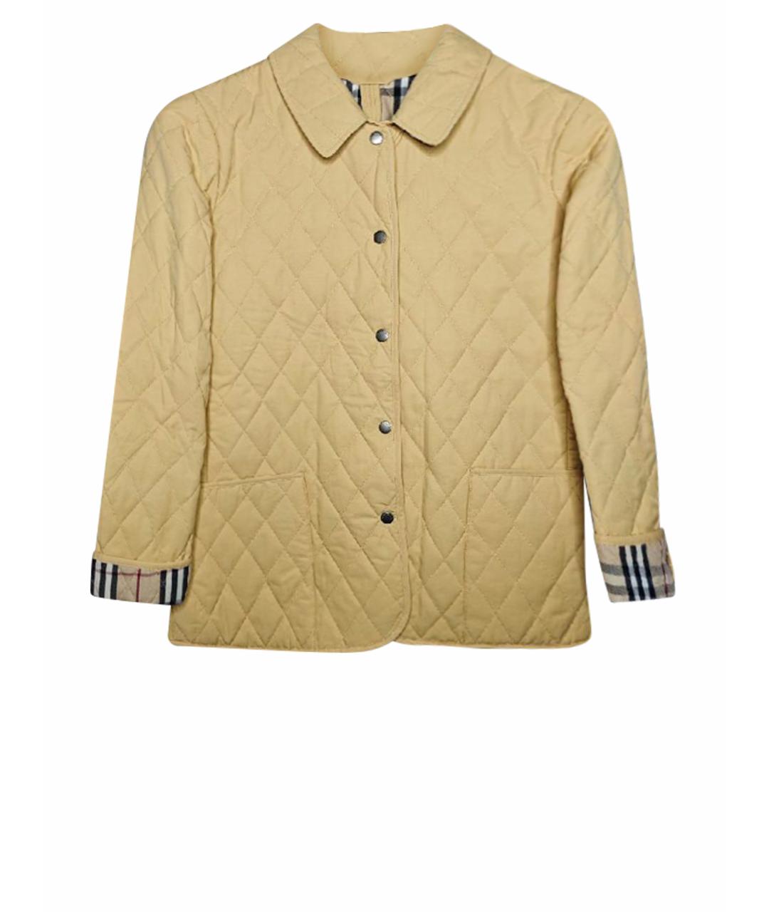 BURBERRY Бежевая хлопковая куртка, фото 1