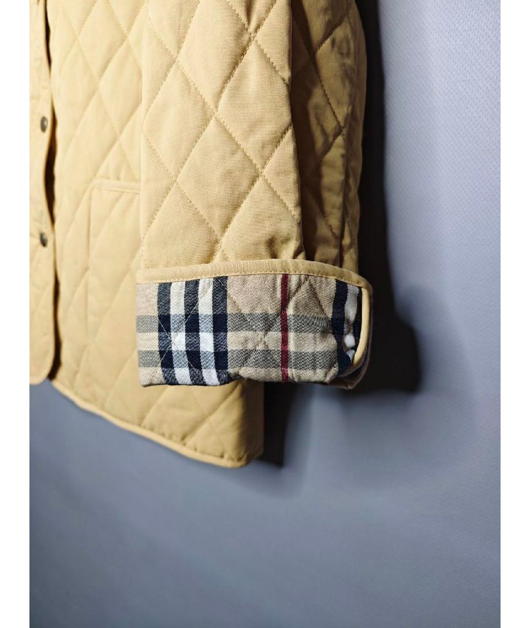 BURBERRY Бежевая хлопковая куртка, фото 5