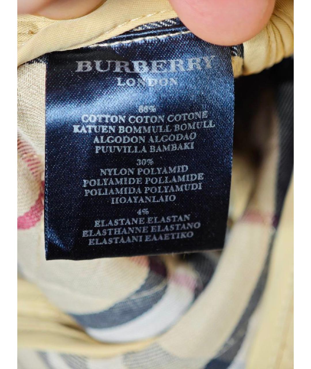 BURBERRY Бежевая хлопковая куртка, фото 7